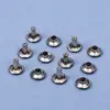 Remaches Doble Cara de Metal Negro DIY Correas para Equipaje Hebilla para Ropa Clavos para Sombreros Reparación de Bolsas Clavos Fijos Clavos de Impacto