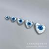 Amor Concha Marina Ojo Incrustado Agujero Recto Concha de Mariposa Blanca Ojo Ojo del Diablo Pulsera Collar Accesorios DIY