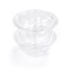 Sanze Hot Transparente PET 700ml/1000ml Tazón de Loto con Caja de Empaque Cortada para Fruta Tazón para Ensalada de Frutas