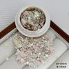 Pedras de Strass em Formato de Coração Gelatinoso para Nail Art, 3D Misto Multicor Branco Leite, Rosa, Amarelo, Azul, Vermelho, Strass em Formato de Coração, Brilho Mais Vendido em Salão de Unhas