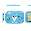 Tableta para niños de 7 pulgadas con diseño de oso de dibujos animados, red completa 5G, WiFi y función de llamada, dispositivo de aprendizaje, exclusivamente para comercio electrónico transfronterizo