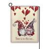 Bandera de Jardín de San Valentín de Amazon Ambiente Festivo Bandera Decorativa Venta al por Mayor Transfronteriza Amor AMOR Gnomos Exterior Flores