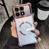 Funda Adecuada para Teléfono Móvil Infinixhot70 con Esquinas Anti-Caída, Succión Magnética y Electrochapado Smart9 Transacoustic Note60 Modelo Nuevo 50