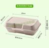 Caja de Embalaje Caja para Hot Dog Caja para Postre Caja de Almuerzo Rectangular Caja de Almuerzo Pulpa Biodegradable Comercial Conectada para Llevar