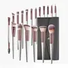Set de Pinceles de Maquillaje 18 Piezas Base Polvo Corrector Sombra de Ojos Rubor Aplicador de Pincel de Maquillaje Base Set de Viaje