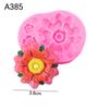 Nuevo Pétalo de Flor Rosa Pistilo Pliegue Molde de Silicona de Azúcar Flor Pequeña Flor Rosa Horneado Decorativo Gota de Gel Molde de Yeso