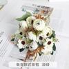 Flores Artificiales, Brotes de Té Estilo Europeo, Rosas de Té, Flores Artificiales, Flores Decorativas, Rosas Acabado de Alta Gama, Arreglos Florales de Boda