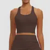 Nuevo Estilo Espalda Cruzada Secado Rápido Transpirable Racerback Sujetador Alta Elasticidad Top de Yoga Deporte Correr Fitness Chaleco Ajustado