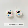[Wangyang] Material y accesorio para cadena de teléfono DIY con tema de queso de Hello Kitty en forma de estrella de acrílico pintado en azul y blanco