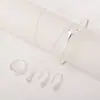 Conjunto de Joias Geométricas com Cruz, Coração, Anel e Brincos, Banhado a Ouro, Estilo Light Luxury, Moderno, Simples e Versátil
