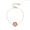 Prata Esterlina S925 Dá a Você um Pequeno Bracelete Colar de Flor Vermelha Luxo Acessível Nicho Presente de Aniversário para Melhor Amigo de Yi Yang Qianxi