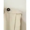 Fábrica de Ropa para Mujer Transfronteriza Venta al por Mayor 2026 Estilo Británico Retro Cuello Alto Plisado Casual Manga Corta Larga Chaqueta Cortavientos