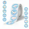 500 Pegatinas/Rollo Dibujo Animado Cinnamoroll Pegatinas Decorativas de Alto Valor para Diarios, Maletas, Fundas de Teléfono, Cinta al por Mayor