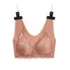 Colete Rimless Esportes Sutiã Tamanho Grande Tamanho Renda Abertura Frontal Fivela Underwear Feminina Reunião Acessório Peito Beleza Volta Sutiã Copa