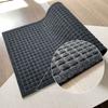 Poliéster Cepillado Pvc Polipropileno Goma Fondo Antideslizante Absorbente de Agua Tejido Estampado Alfombra Felpudo para Puerta de Entrada Resistente a las Manchas