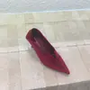 2 cm - Zapatos de tacón alto de terciopelo suave estilo francés con punta fina y escote en V para mujer, simples y elegantes para ir al trabajo, zapatos de tacón bajo estilizados y modernos