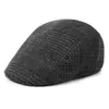 Retro cap masculino outono e inverno boina xadrez coreano chapéu de meia-idade Coringa casual boné progressivo atacado