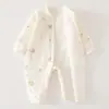 Mono cálido para bebé, chaqueta fina acolchada de algodón, ropa de algodón grado A para recién nacido, 0-12 meses, mameluco acolchado de invierno