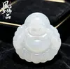 Colgantes de Buda de la Risa de Vidrio de Varios Estilos, Colgantes de Buda Maitreya Tipo Hielo, Joyería de Piedras Preciosas para Plataformas de Transmisión en Vivo del Fabricante
