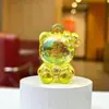 Juguete de imitación de cristal acrílico para niños, adorno de gato KT, colgante, llavero, regalo de cumpleaños, premio de máquina de garra de gema