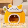 Canil para Gatos e Canil para Cães Inverno Quente Fechado Mais Veludo Redondo Amazon Transfronteiriço Pet Canil para Gatos Pet Supplies