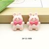 Accesorios de resina de conejo oso pato de dibujos animados brillantes al por mayor materiales hechos a mano DIY accesorios para el cabello de niños zapatos con agujeros