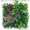 Fondo de Decoración de Pared de Planta Verde Simulada, Césped Artificial de Plástico Milán de Eucalipto
