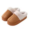 Nuevas Zapatillas de Algodón Cálido Antideslizantes de Suela Gruesa Melaard para Mujer de Otoño e Invierno Zapatillas de Felpa de Algodón Zapatillas de Hogar de Invierno para Interior Zapatillas de Pareja