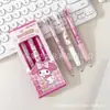 Yuemu Genuino Hello Kitty Edición Limitada Roja y Azul Bolígrafo de Gel Retráctil Jt829 para Estudiantes de Primaria St Bolígrafo de Secado Rápido para Exámenes Negro
