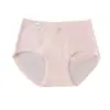 Ropa Interior de Algodón Rc para Mujer, de Cintura Media, Color Sólido, Diseño Simple, Antibacteriana 10A, Sin Costuras, Cómoda, Transpirable, Estilo Fresco, Bragas de Triángulo al por Mayor