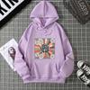 Moletom com Capuz Estilo Americano Mingxin Apparel Transfronteiriço para Mulheres, Jaqueta Solta Oversized de Moda Coreana para Outono e Inverno