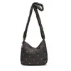 Bolsa de grande capacidade feminina 2024 novo estilo coreano nicho viajante arco faculdade estudante classe bolsa de ombro bolsa crossbody