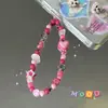 Cadena Original para Teléfono de Perlas Dopamine Hot Girl Colgante de Oso Fresa Encanto Tamagotchi de Ins Accesorios Y2K