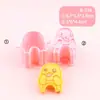 Molde para Paleta Serie Dragón de Leche Caricatura Simulada Personaje Acción Emoji Molde de Corte 3D Molde para Paleta DIY