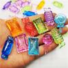 Contas decorativas para máquina de videogame de cores mistas, contas de acrílico para pirulito, contas de acrílico para jogos, contas de acrílico para brinquedos