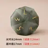 Dados Poliedros de Pedra de Sangue Africana Natural Dados Numéricos Gravados Jogo de Mesa Dnd Conjunto de Sete Peças Z03