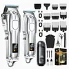 Set de Cortapelos Eléctrico Transfronterizo con Recortadora de Cabello Recargable y Máquina Cortapelos Combo