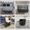Consola de control de mando, consola de monitoreo inclinada, consola de despacho tipo piano, consola de operación de monitoreo, mesa de control central, banco de trabajo de mando
