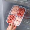 Caja de almacenamiento para refrigerador Yunfeng compartimento para carne congelada caja para congelador cuatro compartimentos caja de embalaje para cebollín, jengibre y ajo caja para verduras almacenamiento de conservación