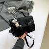 Temperamento Estudiantil Femenino Bolso Cambridge para Mujer Primavera y Verano 2024 Nuevo Elegante Color Sólido Fresco Joker Pequeño Bolso Cuadrado Pequeño