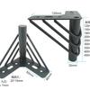 Pata de Sofá Estilo Lujo Ligero Pata de Gabinete Pie de Mueble Pie de Soporte Pie de Gabinete Pata de Cubeta Pata de Soporte Metálica Accesorios de Herrajes