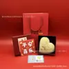 Amor no Dia dos Namorados Chinês Peça de Ouro em Forma de Coração 52mg Ouro Puro 999 Presente de Dia dos Namorados Chinês Ouro Casca d'Água Atacado