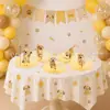 Banner de cumpleaños transfronterizo acogedor con temática de mascotas, banner de fiesta de cumpleaños de cachorros, decoraciones colgantes en espiral, toppers para pasteles y decoraciones de mesa
