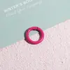 Llavero Anillo Color Pintura Horneada Hebilla de Resorte Conexión de Apertura Hebilla de Tarjeta Colgante Adorno Anillo para DIY Hecho a Mano