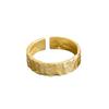 Anillo Texturizado Francés Combinación Estilo Coreano Papel de Estaño Plegado de Lava Superficie Irregular Cóncavo-convexo Texturizado Anillo de Dedo Abierto