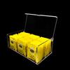 Caja de té acrílica de alta definición 6/9 personalizada de fábrica, caja de almacenamiento a prueba de polvo, caja de almacenamiento para bolsitas de té, caja de almacenamiento de escritorio