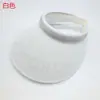 Sombrero de sol de ala ancha, nuevo, sin copa, protector solar, tejido a mano, sombrero de sol de verano para mujer, estilo coreano, de pico de pato, para vacaciones, al aire libre
