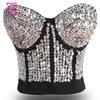 Sujetador sexy con lentejuelas punk 927 para mujer, disfraz de cantante y bailarina de discoteca, fabricantes de comercio exterior al por mayor