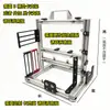 Montagem universal de chassi aberto, rack de mesa para computador portátil matx, liga de alumínio, faça você mesmo, personalidade criativa, dissipação de calor