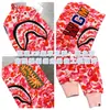 Sudadera con cremallera y camuflaje de tiburón Bape de moda para hombre y mujer, estilo pareja, cárdigan chaqueta con capucha holgado de forro polar puro de moda para hombre